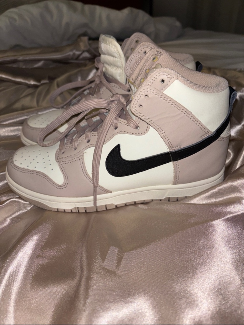 Nike Women’s High-Top Sneakers in Pink, White and Black